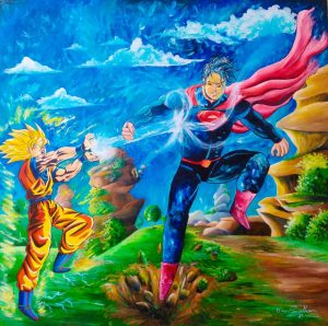 Super man x Goku