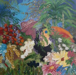 Tucano e o peixe azul